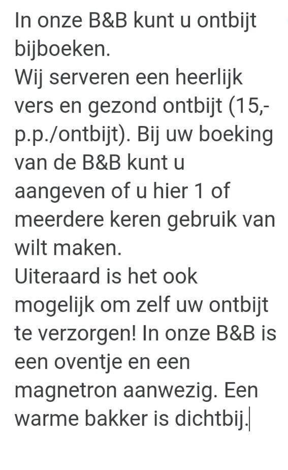 B&B Sonnehuys Nieuwland  Eksteriør bilde